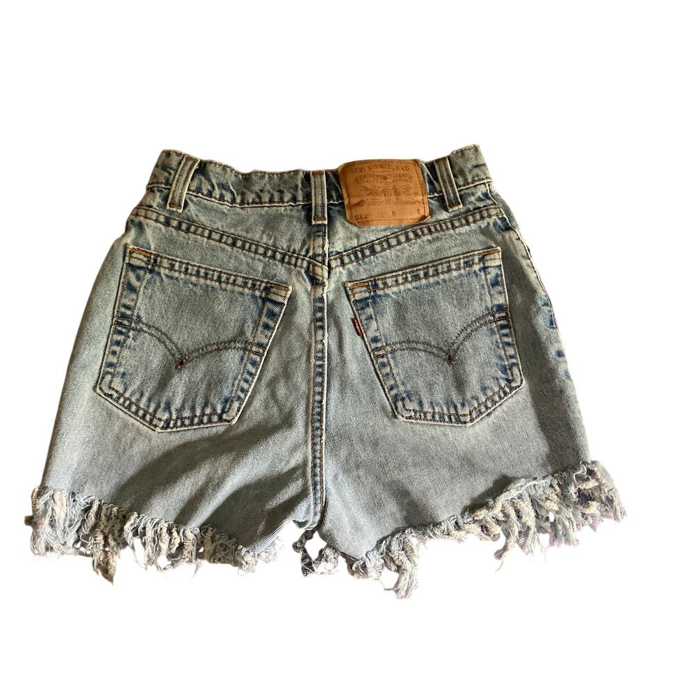 Levi’s 512Frayed cutoff Shorts size 5 - Picture 8 of 10